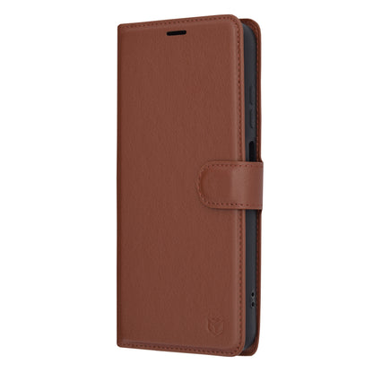 Coque pour Samsung Galaxy A05s A057, Techsuit, Leather Folio, Marron