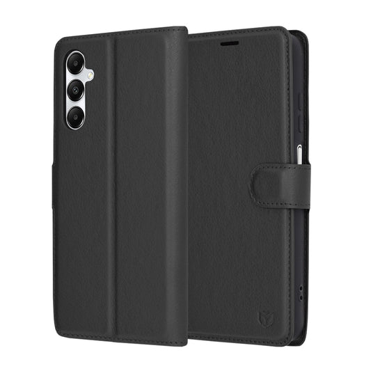 Coque pour Samsung Galaxy A05s A057, Techsuit, Leather Folio, Noire