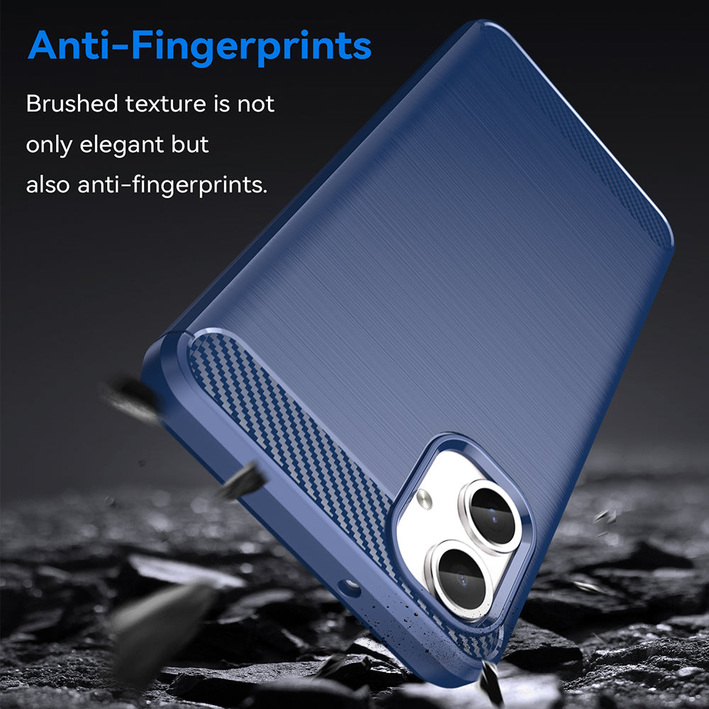 Case for Samsung Galaxy A06 A065, Techsuit, Carbon, Blue