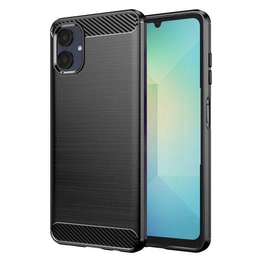 Coque pour Samsung Galaxy A06 A065, Techsuit, Carbone, Noire