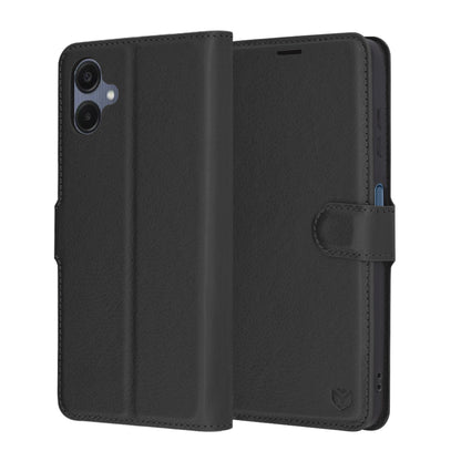 Coque pour Samsung Galaxy A06 A065, Techsuit, Leather Folio, Noire