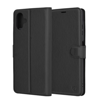 Coque pour Samsung Galaxy A06 A065, Techsuit, Leather Folio, Noire