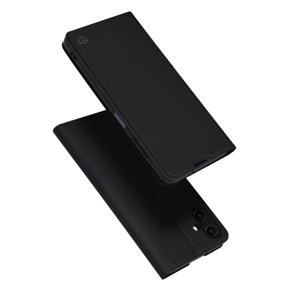 Case for Samsung Galaxy A06 A065, Techsuit, Magskin Book, Black