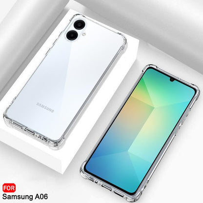 Case for Samsung Galaxy A06 A065, Techsuit, Shockproof Clear, Transparent