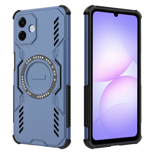 Coque MagSafe pour Samsung Galaxy A07 4G A075, Techsuit, ArmorMag, Bleue