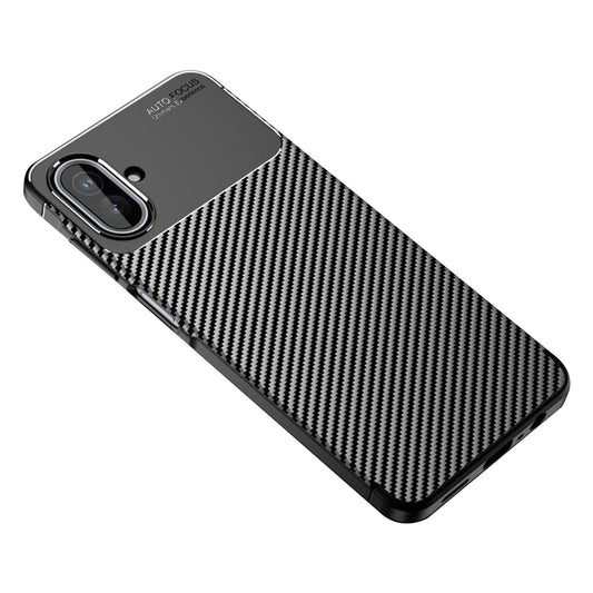 Coque pour Samsung Galaxy A07 4G A075, Techsuit, Fibre de carbone, Noire