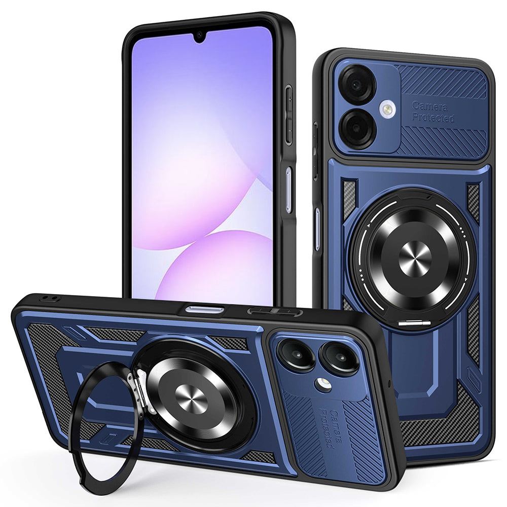 Coque pour Samsung Galaxy A07 4G A075, Techsuit, RuggedCam, Bleue