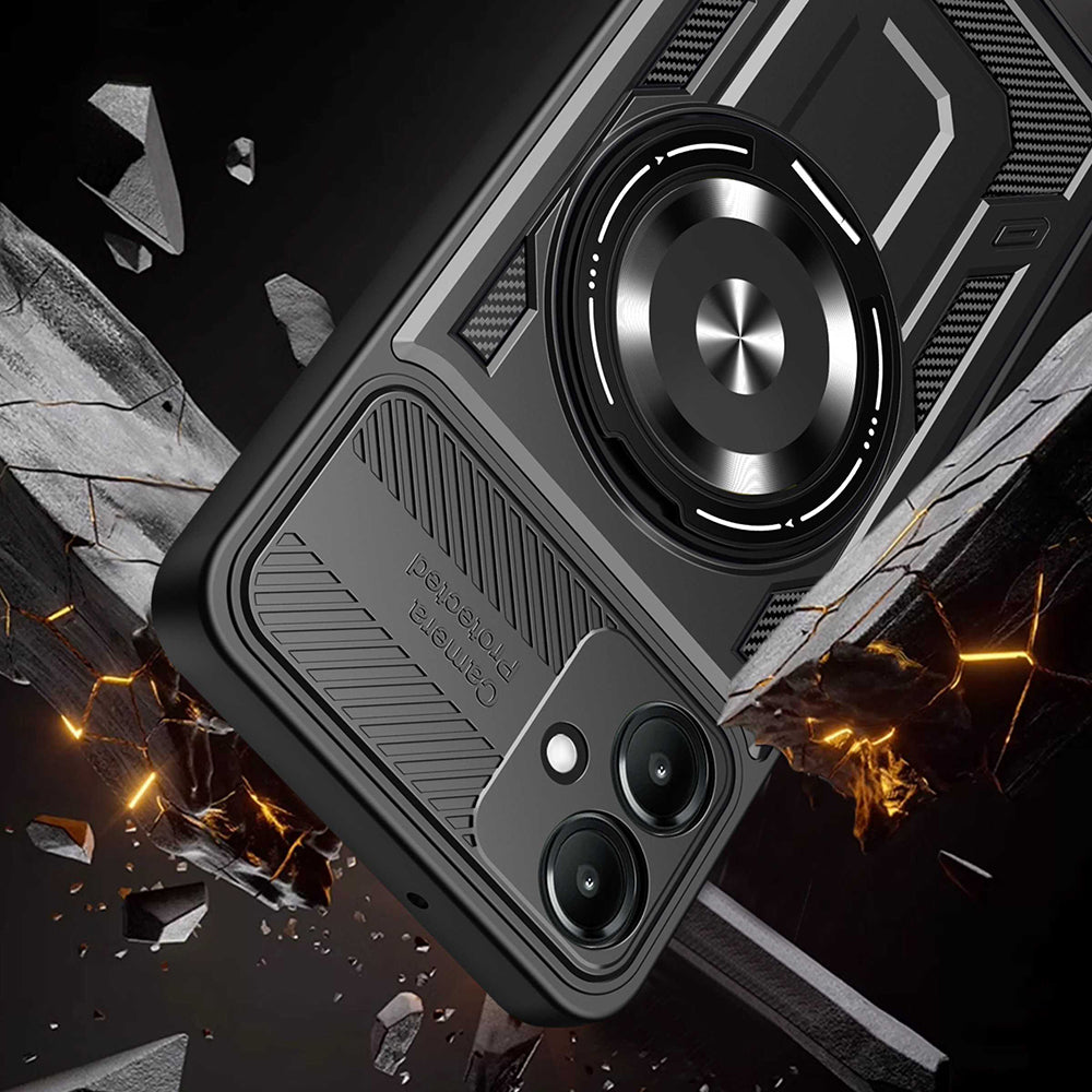 Coque pour Samsung Galaxy A07 4G A075, Techsuit, RuggedCam, Gris