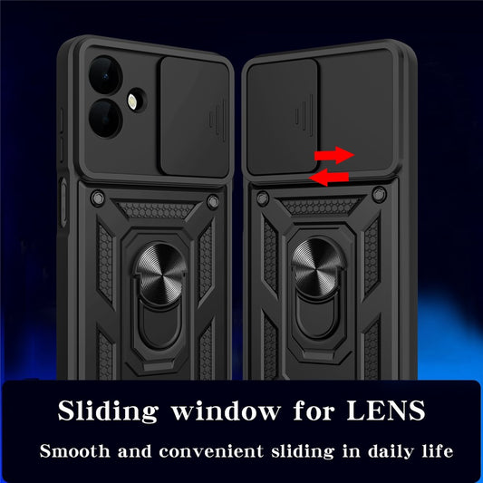 Coque pour Samsung Galaxy A08 4G A085 / A07 5G A076, Techsuit, CamShield, Noire