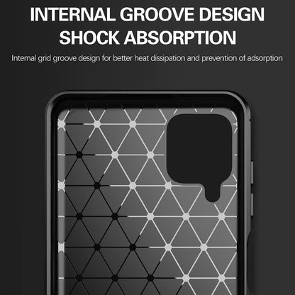 Coque pour Samsung Galaxy A12 Nacho A127 / A12 A125, Techsuit, Carbone, Noire
