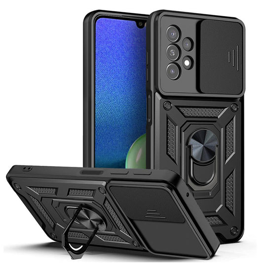 Coque pour Samsung Galaxy A13 A135, Techsuit, CamShield, Noire