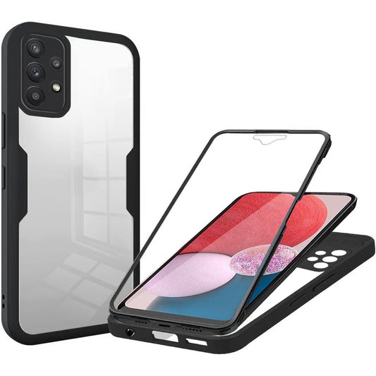 Coque pour Samsung Galaxy A13 A135, Techsuit, ColorVerse 360, Noire