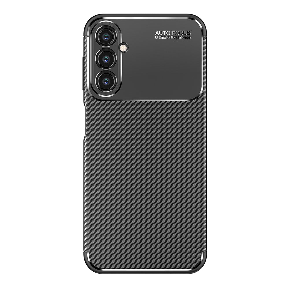 Coque pour Samsung Galaxy A14 A145 / A14 5G A146, Techsuit, Fibre de carbone, Noire
