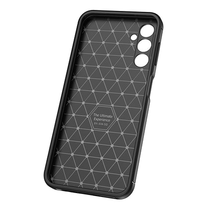 Coque pour Samsung Galaxy A14 A145 / A14 5G A146, Techsuit, Fibre de carbone, Noire