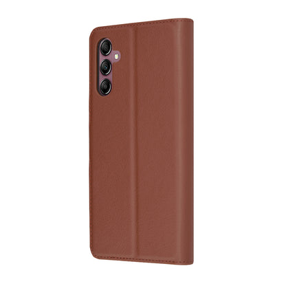 Coque pour Samsung Galaxy A14 A145 / A14 5G A146, Techsuit, Folio en cuir, Marron