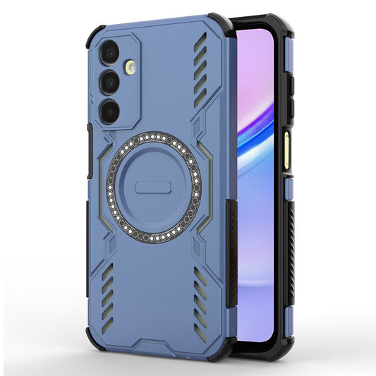 Coque MagSafe pour Samsung Galaxy A15 5G A156 / A15 A155, Techsuit, ArmorMag, Bleue
