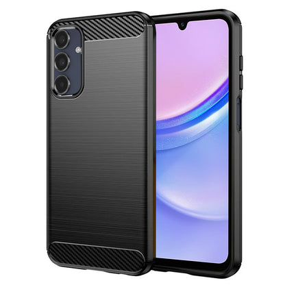 Coque pour Samsung Galaxy A15 5G A156 / A15 A155, Techsuit, Carbone, Noire