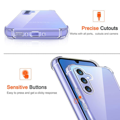 Coque pour Samsung Galaxy A15 5G A156 / A15 A155, Techsuit, Antichoc Claire, Transparente