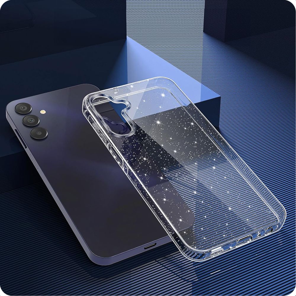 Coque pour Samsung Galaxy A15 5G A156 / A15 A155, Techsuit, SparkleSkin, Transparente