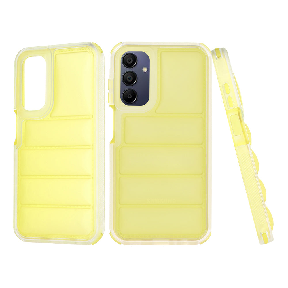 Coque pour Samsung Galaxy A15 5G A156 / A15 A155, Techsuit, Wave Shield, Jaune