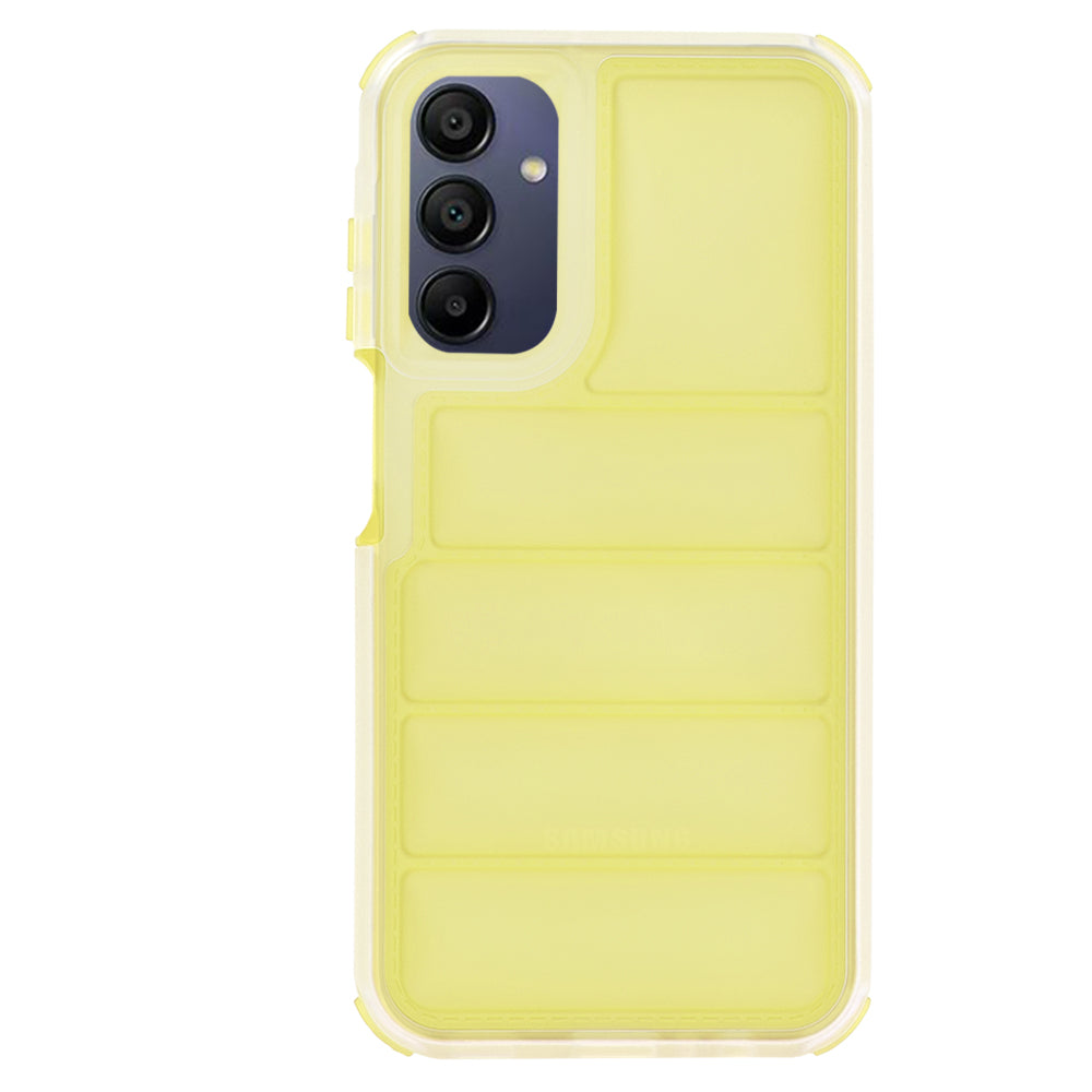 Coque pour Samsung Galaxy A15 5G A156 / A15 A155, Techsuit, Wave Shield, Jaune