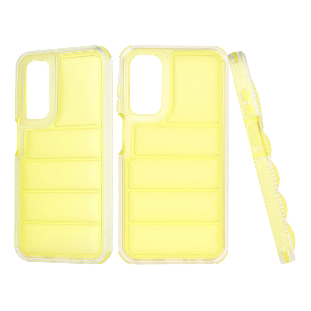 Coque pour Samsung Galaxy A15 5G A156 / A15 A155, Techsuit, Wave Shield, Jaune