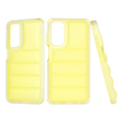 Coque pour Samsung Galaxy A15 5G A156 / A15 A155, Techsuit, Wave Shield, Jaune