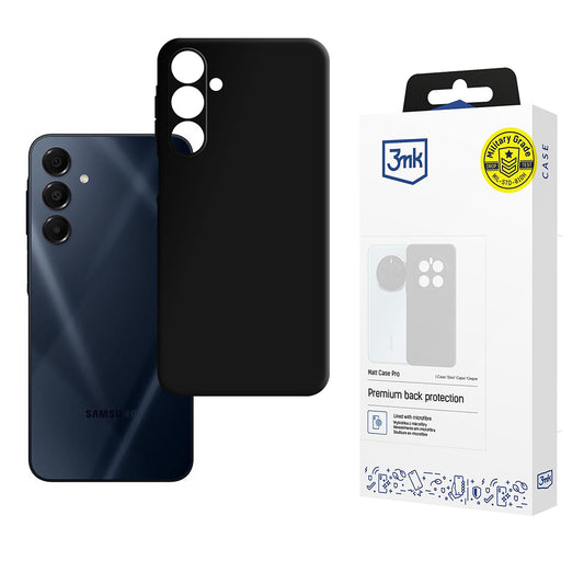 Coque pour Samsung Galaxy A16 5G A166 / A16 4G A165, 3MK, Pro, Noir Mat