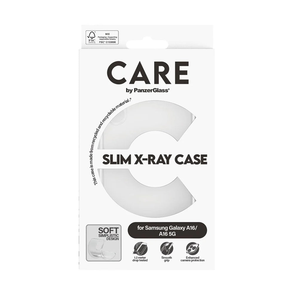 Case for Samsung Galaxy A16 4G A165, PanzerGlass, Fashionable Care, Transparent