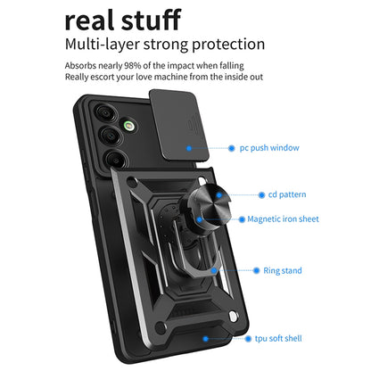 Coque pour Samsung Galaxy A16 5G A166 / A16 4G A165, Techsuit, CamShield, Bleue