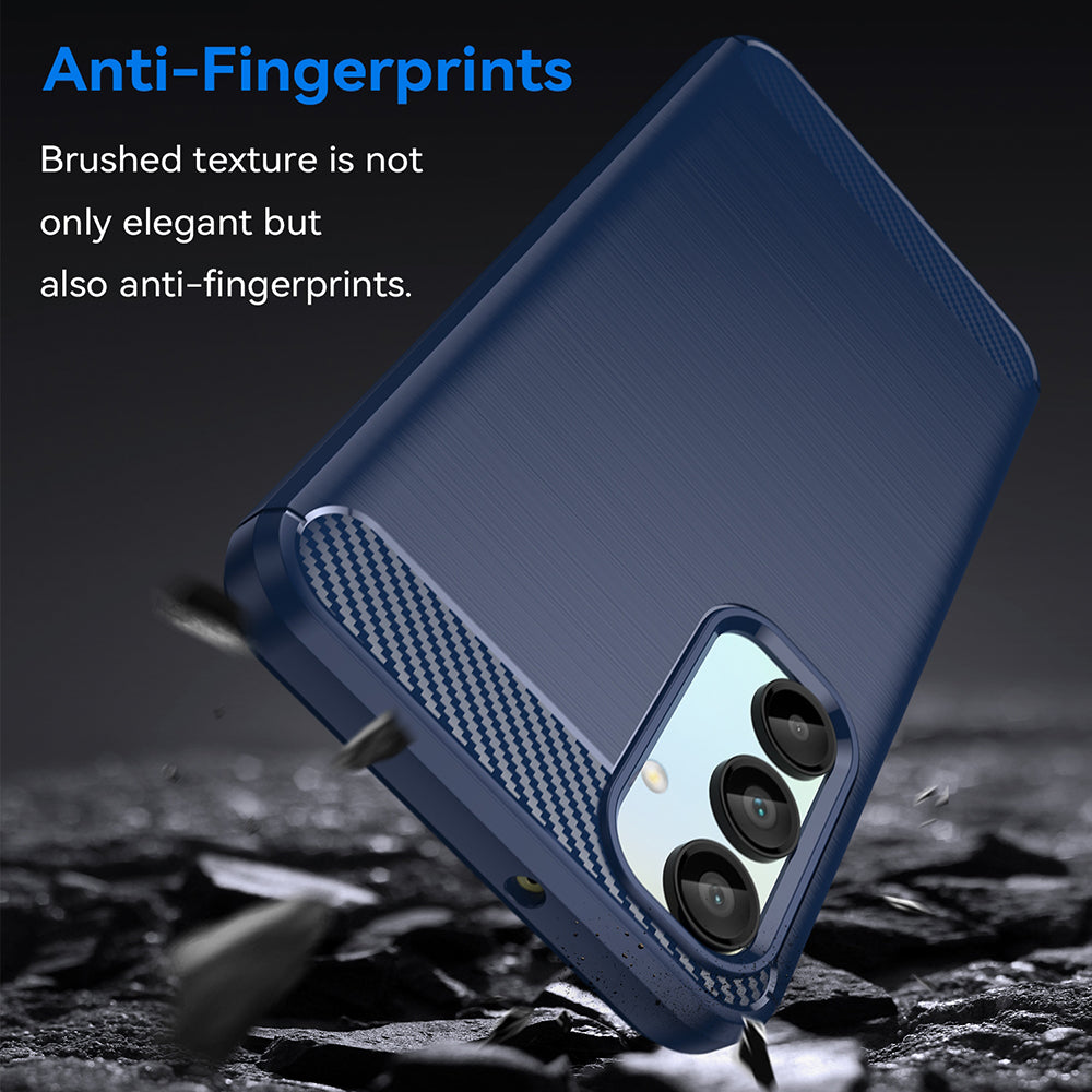 Coque pour Samsung Galaxy A16 5G A166 / A16 4G A165, Techsuit, Carbone, Bleue