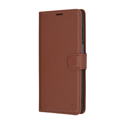 Coque pour Samsung Galaxy A16 5G A166 / A16 4G A165, Techsuit, Folio en cuir, Marron