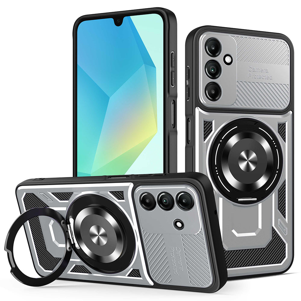 Coque pour Samsung Galaxy A16 5G A166 / A16 4G A165, Techsuit, RuggedCam, Gris