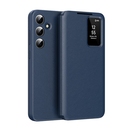 Coque pour Samsung Galaxy A16 5G A166 / A16 4G A165, Techsuit, SmartView, Bleue