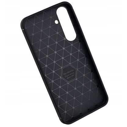Coque pour Samsung Galaxy A17 5G, Techsuit, Fibre de carbone, Noire