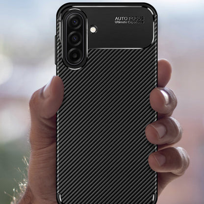 Coque pour Samsung Galaxy A17 5G, Techsuit, Fibre de carbone, Noire