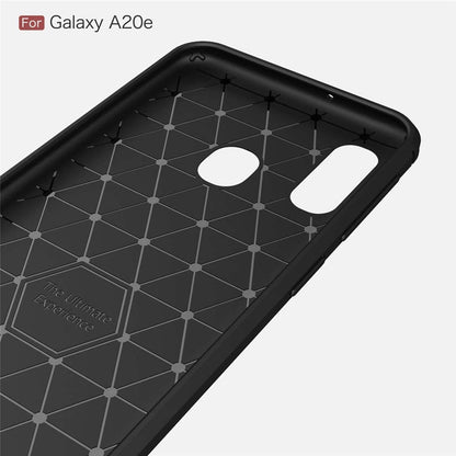Coque pour Samsung Galaxy A20e A202, Techsuit, Carbone, Noire