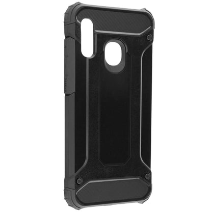 Coque pour Samsung Galaxy A20e A202, Techsuit, Hybrid Armor, Noire