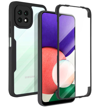 Coque pour Samsung Galaxy A22 5G A226, Techsuit, ColorVerse 360, Noire