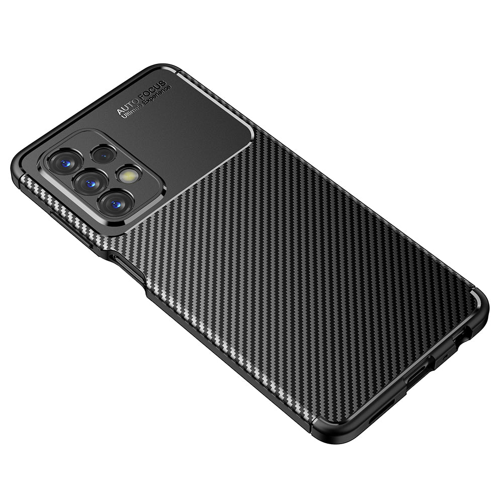Coque pour Samsung Galaxy A23 5G A236 / A23 A235, Techsuit, Fibre de carbone, Noire