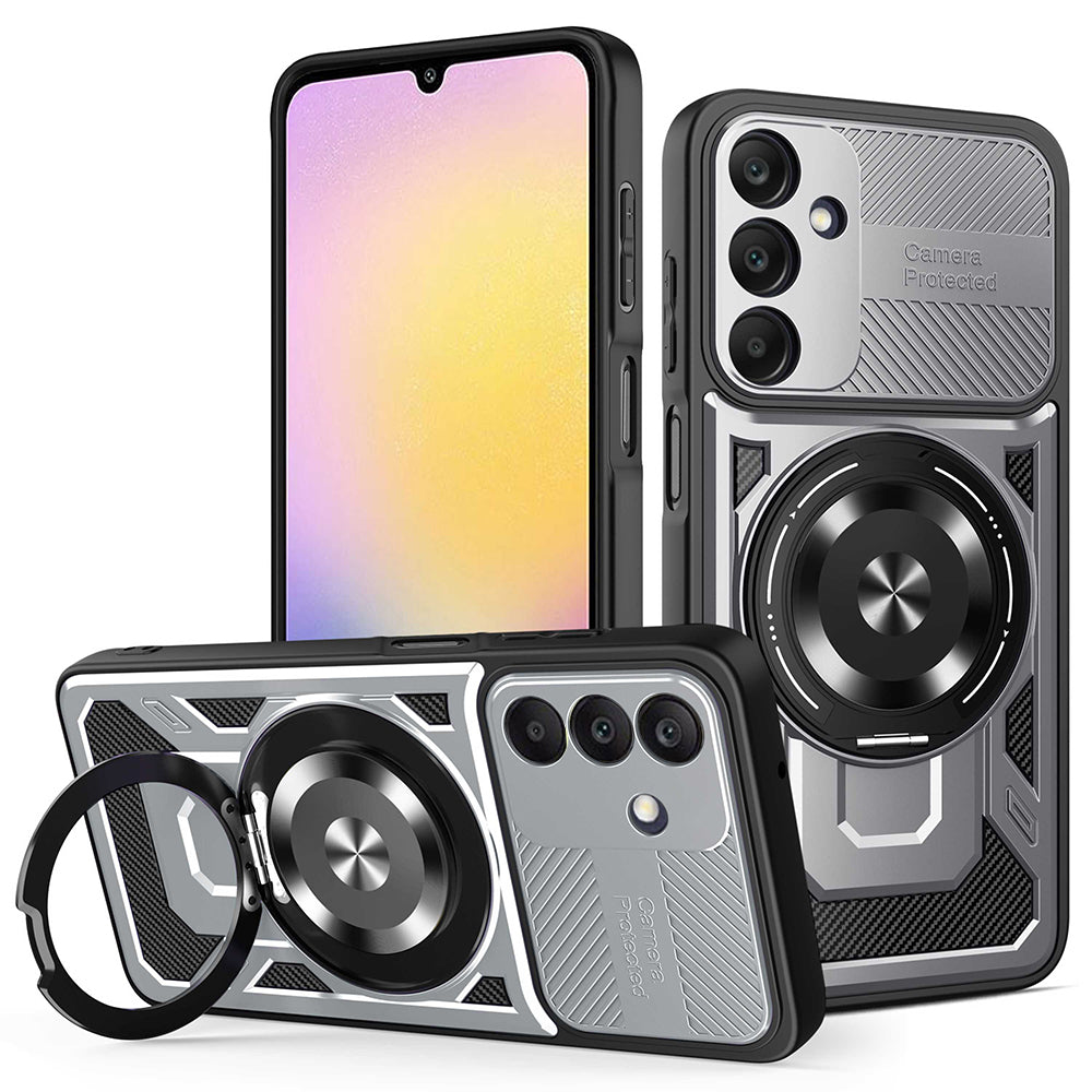 Case for Samsung Galaxy A25 A256, Techsuit, RuggedCam, Gray