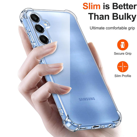 Coque pour Samsung Galaxy A25 A256, Techsuit, Anti-choc Claire, Transparente