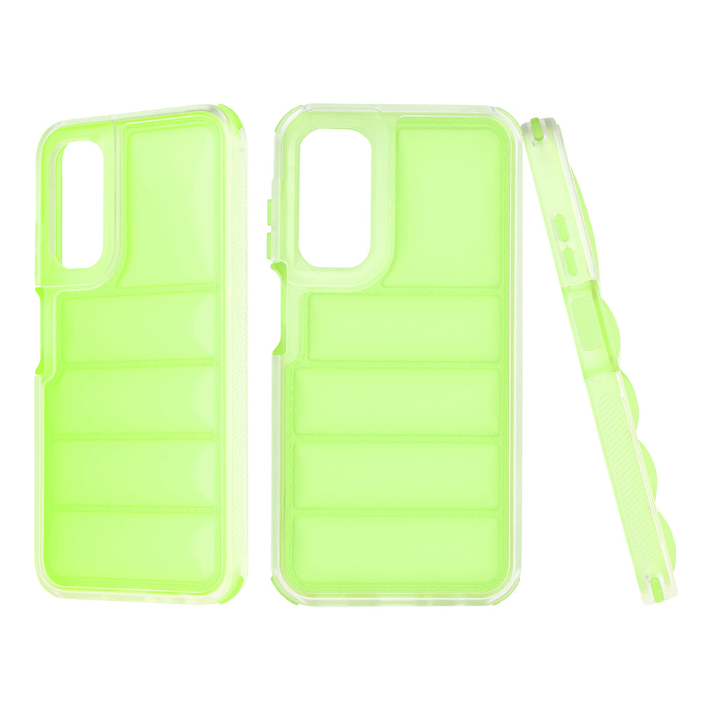 Coque pour Samsung Galaxy A25 A256, Techsuit, Wave Shield, Vert