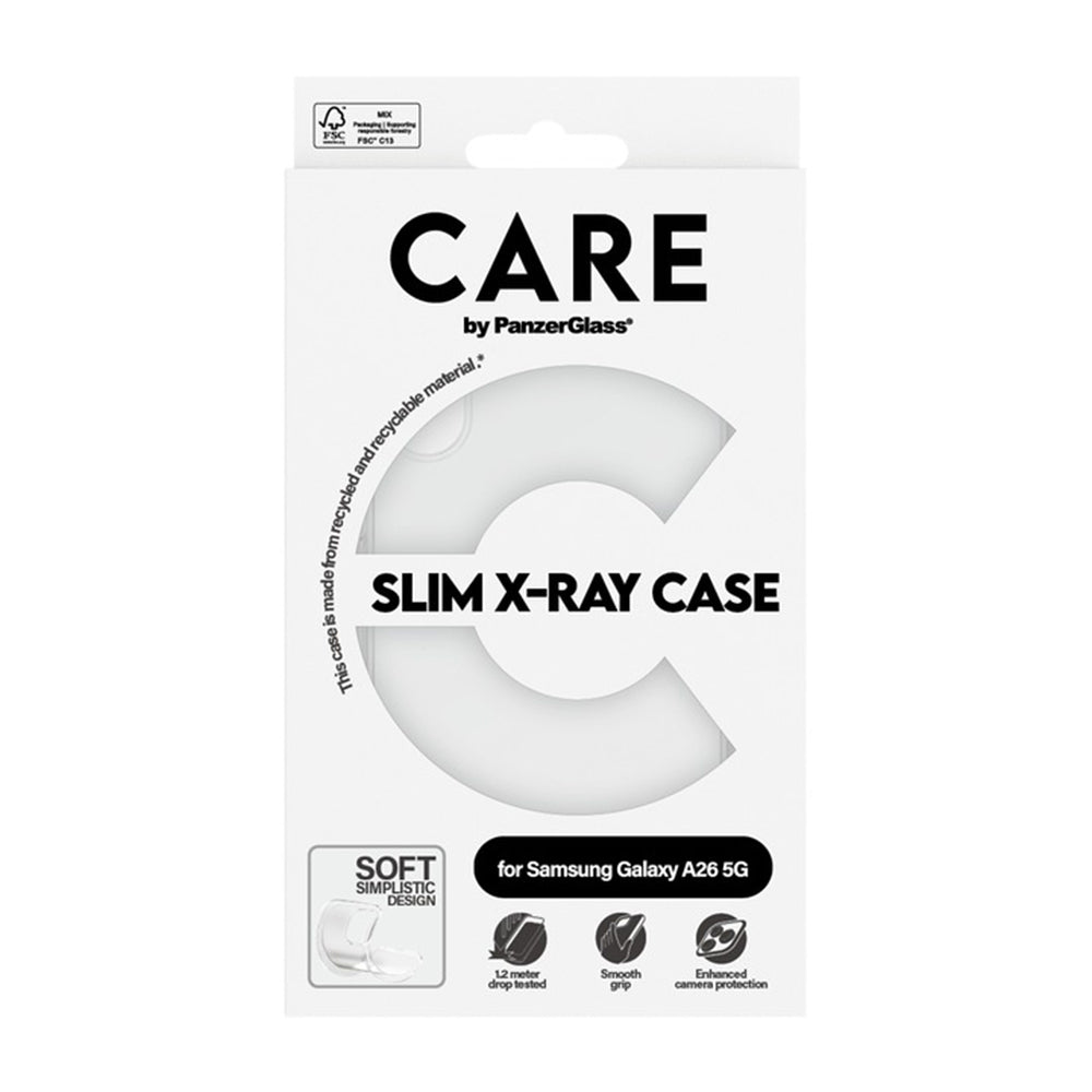 Housse pour Samsung Galaxy A26 A266, PanzerGlass, Fashionable Care, Transparente
