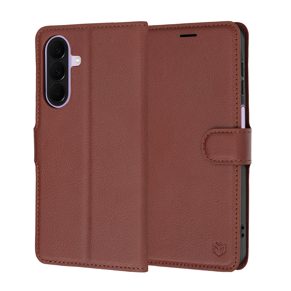 Coque pour Samsung Galaxy A27 5G, Techsuit, Leather Folio, Marron