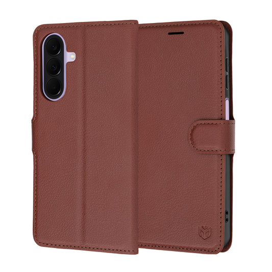 Coque pour Samsung Galaxy A27 5G, Techsuit, Leather Folio, Marron