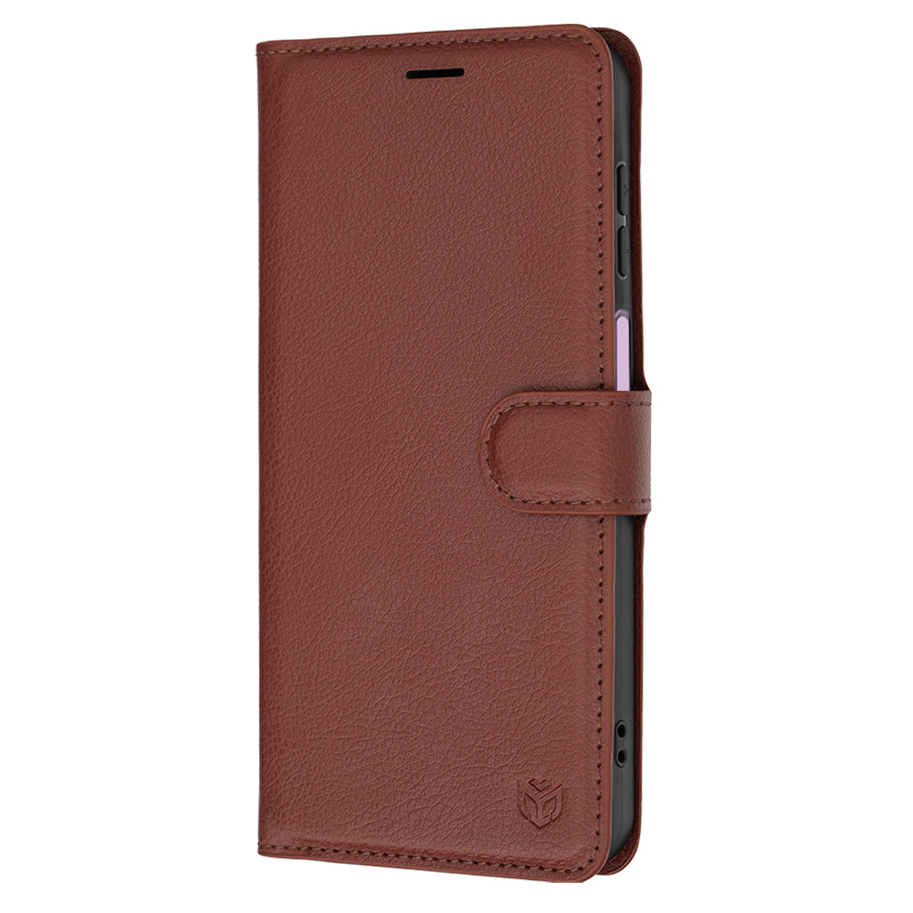 Coque pour Samsung Galaxy A27 5G, Techsuit, Leather Folio, Marron