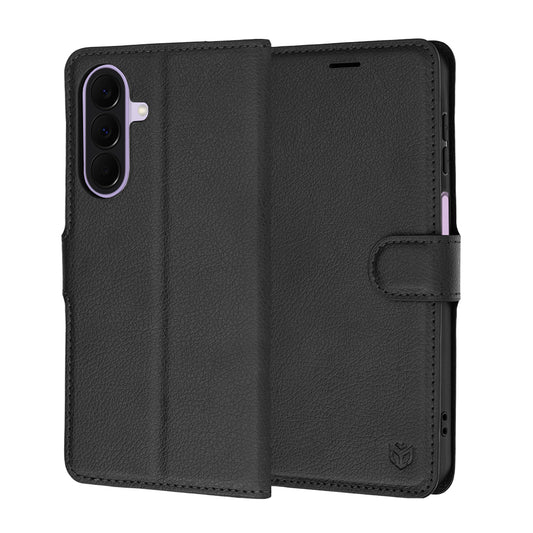 Coque pour Samsung Galaxy A27 5G, Techsuit, Leather Folio, Noire