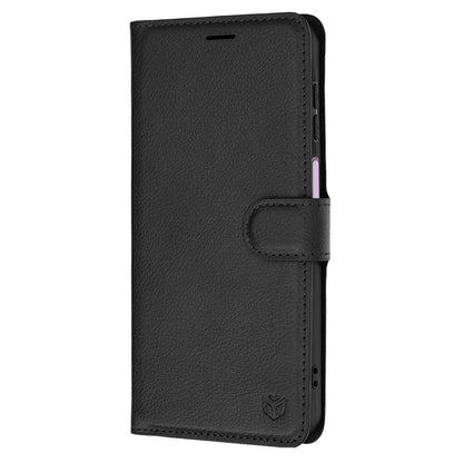Coque pour Samsung Galaxy A27 5G, Techsuit, Leather Folio, Noire