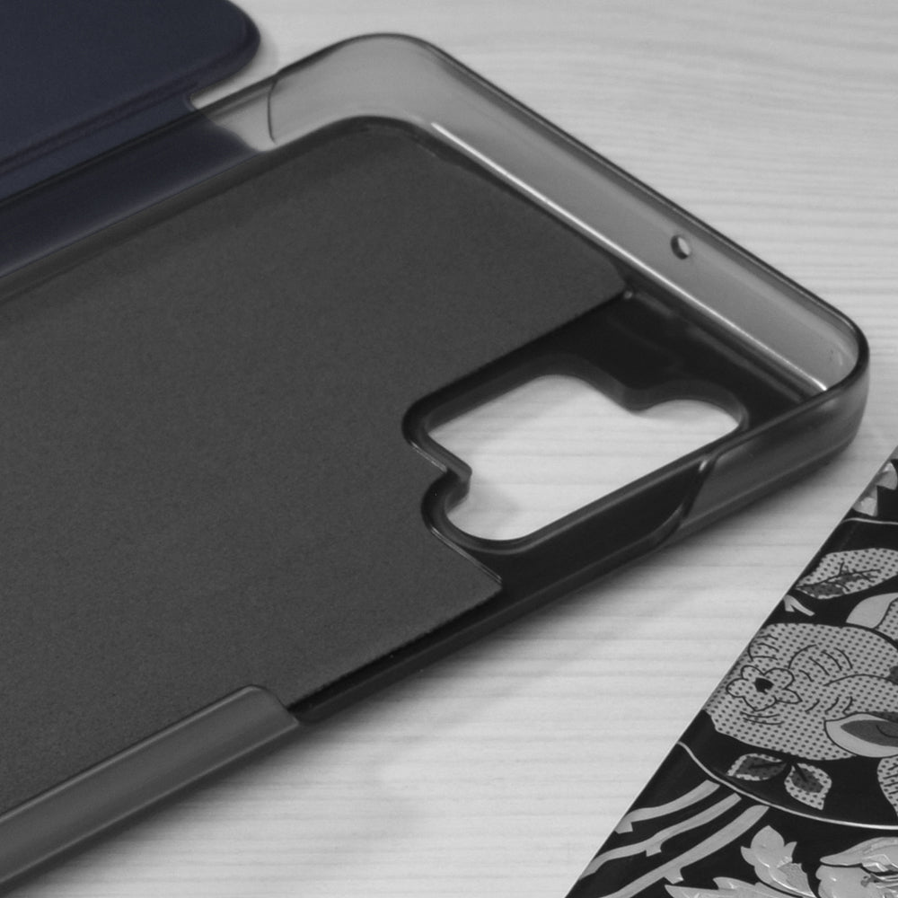 Coque pour Samsung Galaxy A32 A325, Techsuit, eFold, Bleu Foncé
